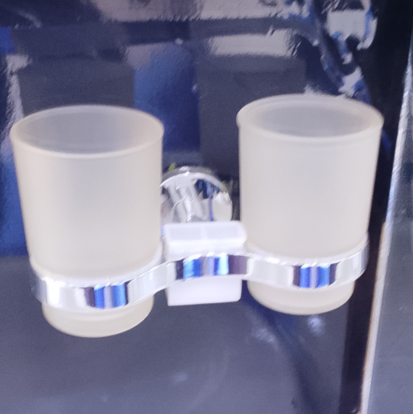 TOOTH BRUSH HOLDER DOUBLE TUMBLER